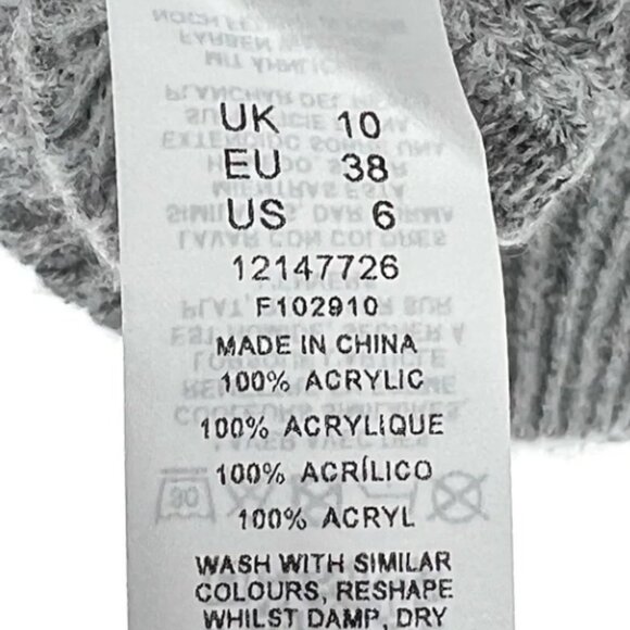 Asos Design Women's ASYOU Oversized Knitted Hoodie Dress - US 6 - Picture 6 of 7